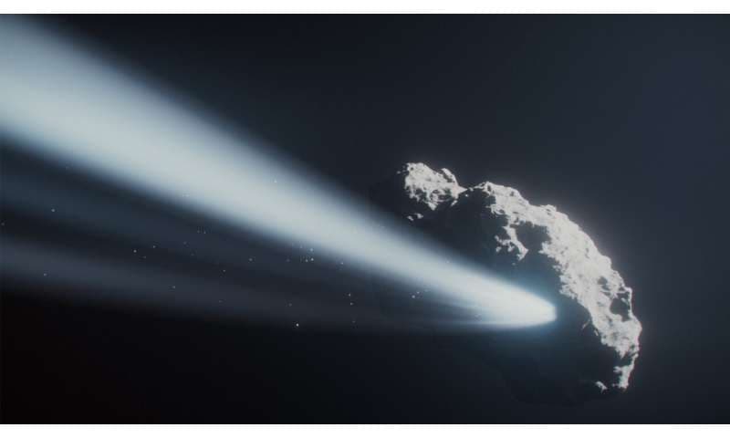 小さな彗星の回転が逆転