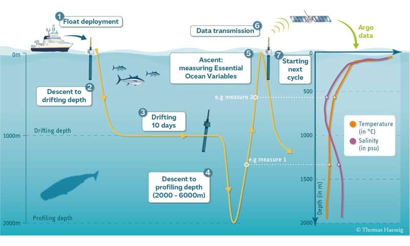 ロボット浮遊物が海の化学を探る