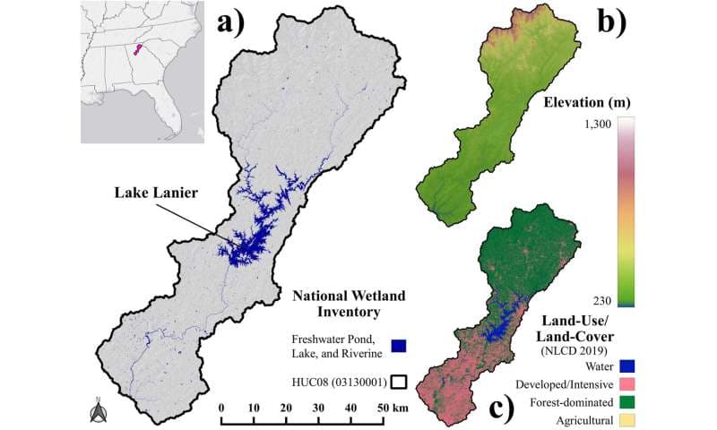 衛星データの水の見え方